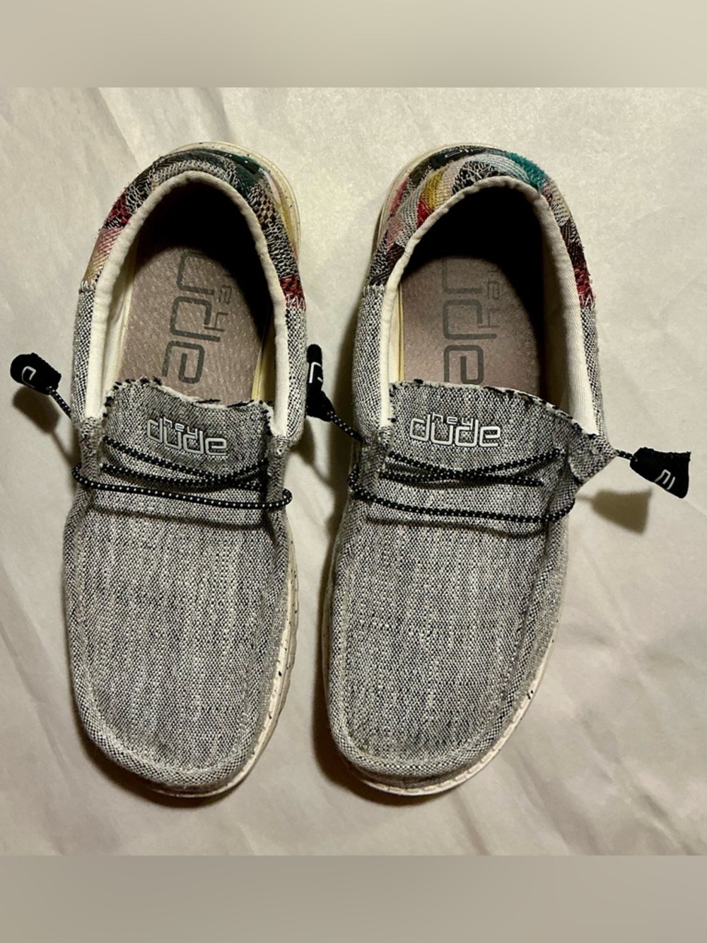 Hey Dude Wally Funk Multi- Color Woven Slip-On Loafer Mens 11 Lightweight - Picture 11 of 16